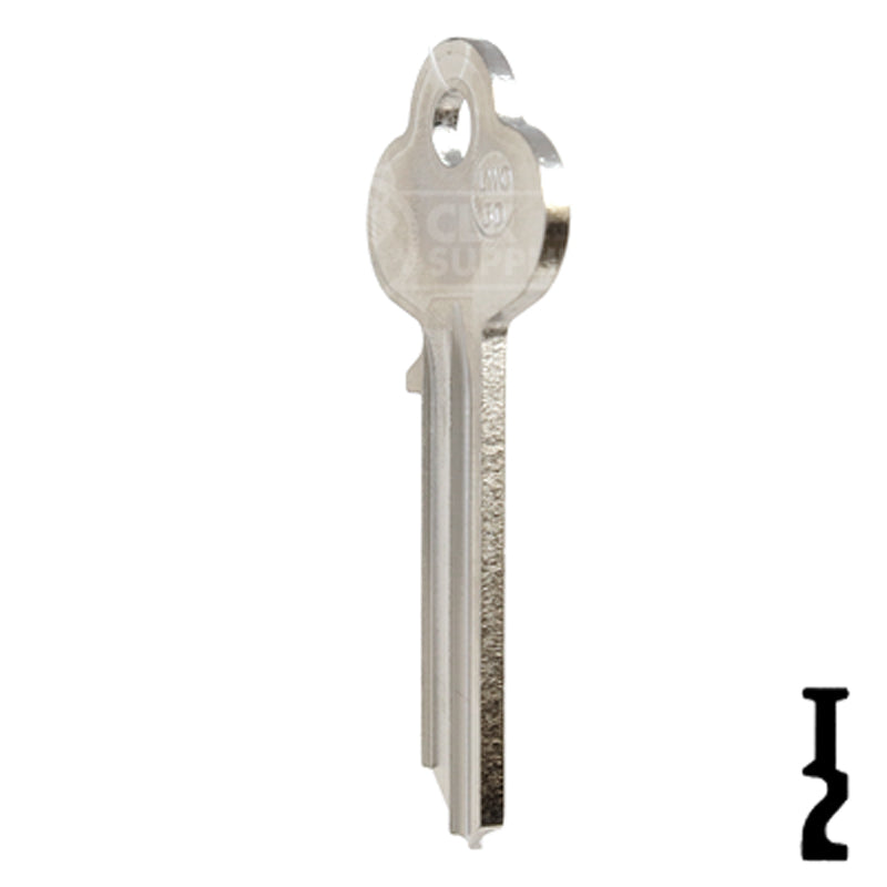 Uncut Key Blank | Lockwood | LWO3D-NP,  A1015M All JMA USA
