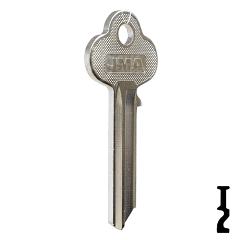 Uncut Key Blank | Lockwood | LWO3D-NP,  A1015M All JMA USA