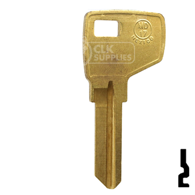 Uncut Key Blank | Master Padlock | MD17-BR All JMA USA