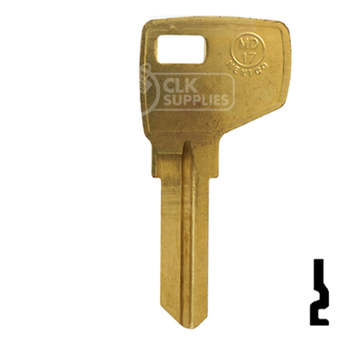 Uncut Key Blank | Master Padlock | MD17-BR All JMA USA