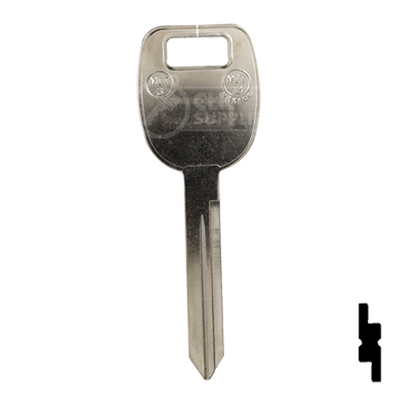Uncut Key Blank | Mitsubishi | MIT6-NP, MIT-18, X263 All JMA USA