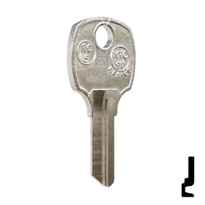 Uncut Key Blank | National Cabinet | 1069M, NTC-9D, RO5 All JMA USA