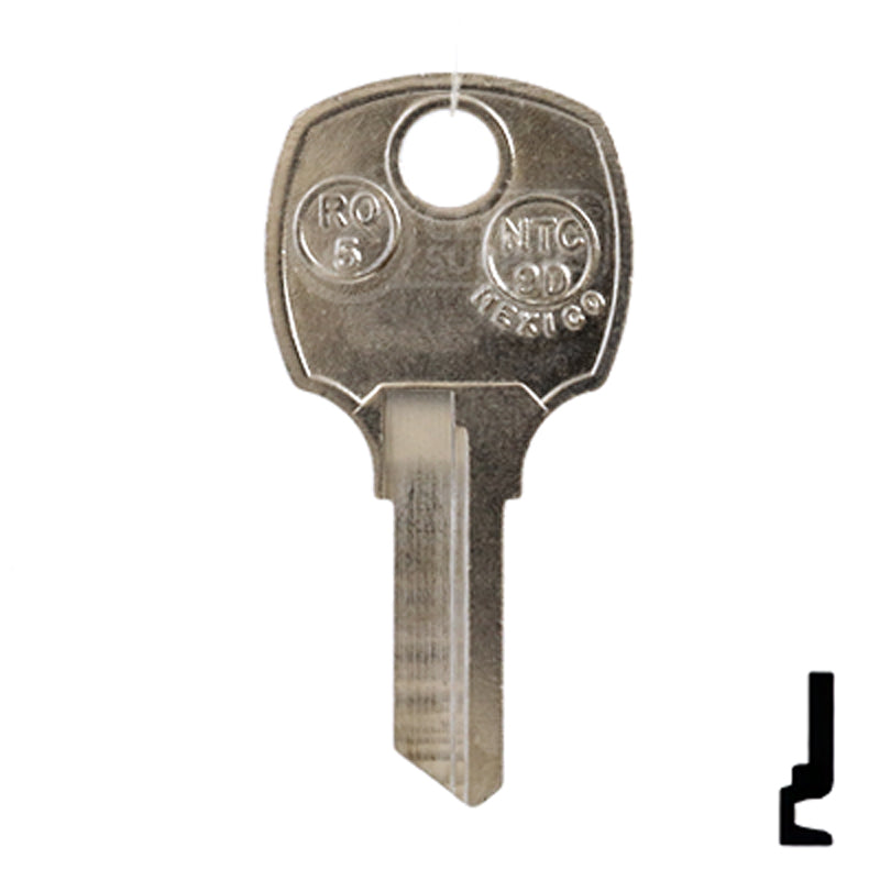 Uncut Key Blank | National Cabinet | 1069M, NTC-9D, RO5 All JMA USA
