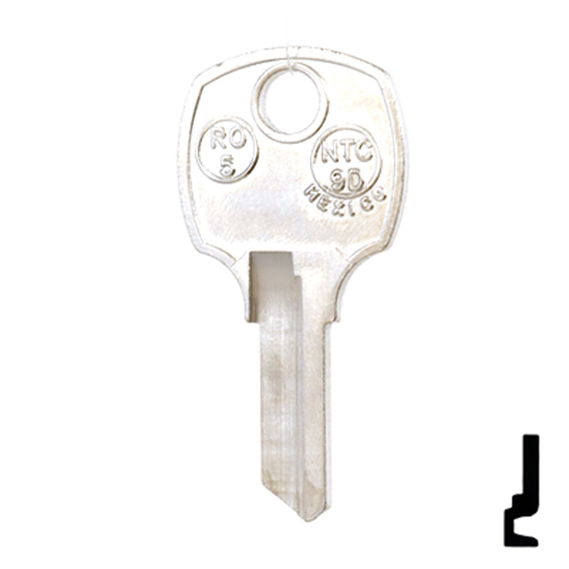 Uncut Key Blank | National Cabinet | 1069M, NTC-9D, RO5 All JMA USA