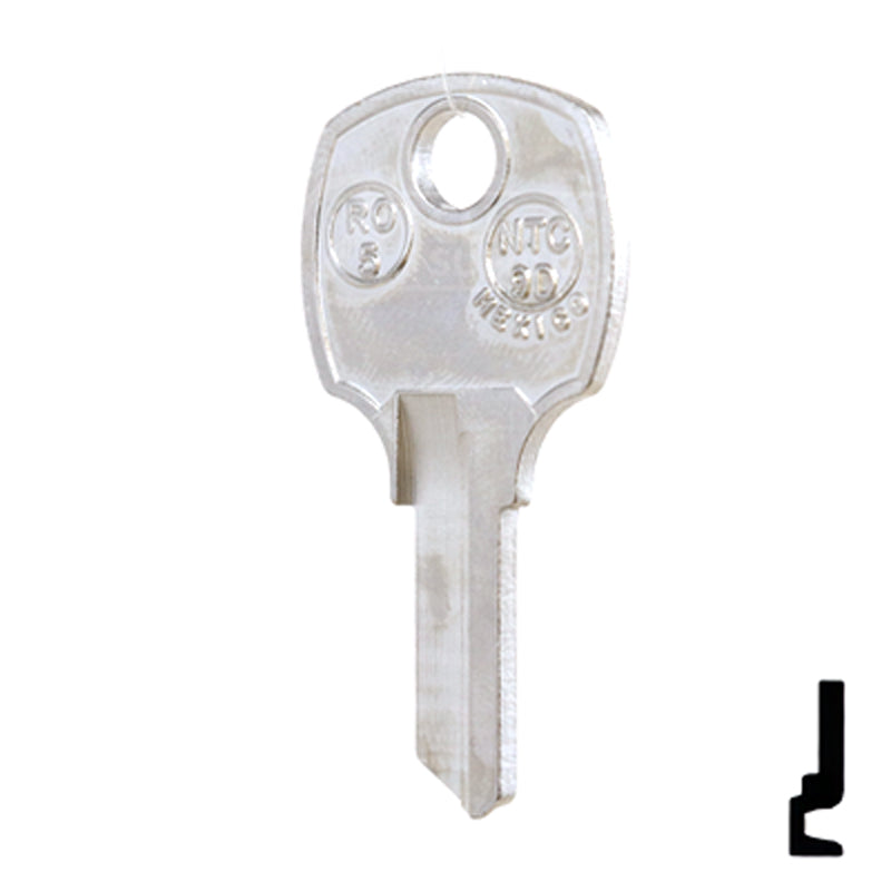 Uncut Key Blank | National Cabinet | 1069M, NTC-9D, RO5 All JMA USA