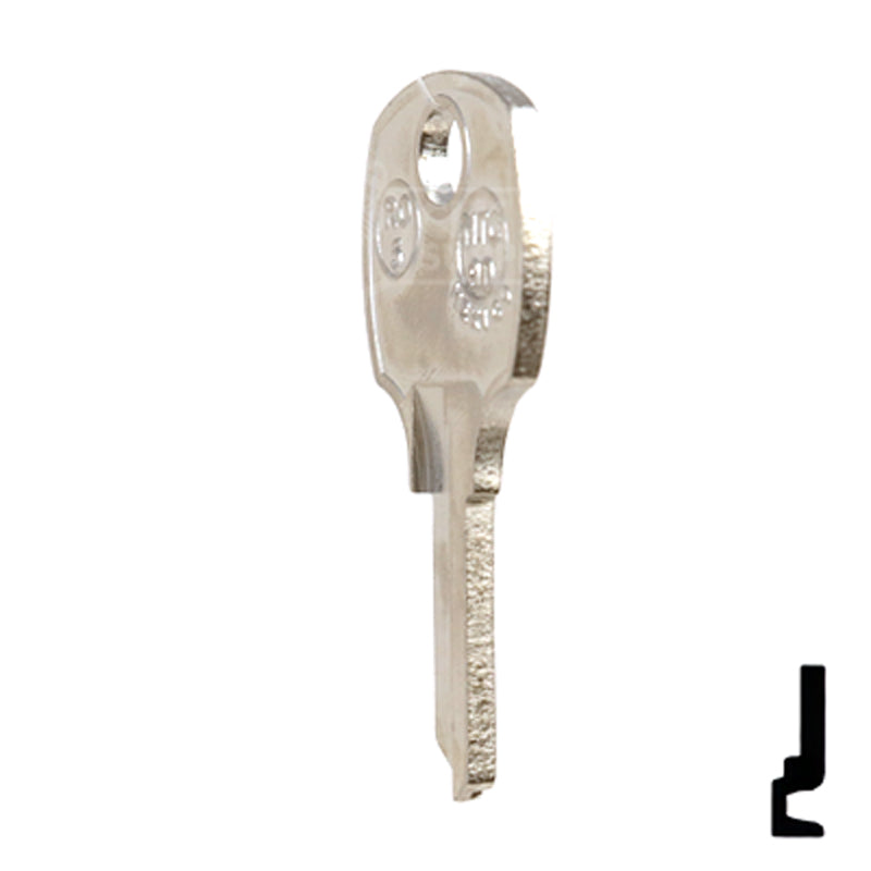 Uncut Key Blank | National Cabinet | 1069M, NTC-9D, RO5 All JMA USA