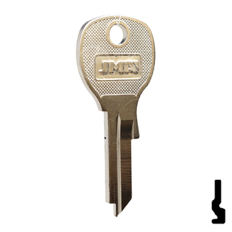 Uncut Key Blank | National Cabinet | 1646R, NTC-14 All JMA USA