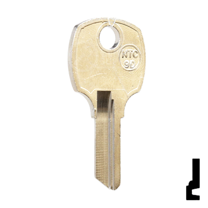 Uncut Key Blank | National Cabinet | NTC-9D All JMA USA