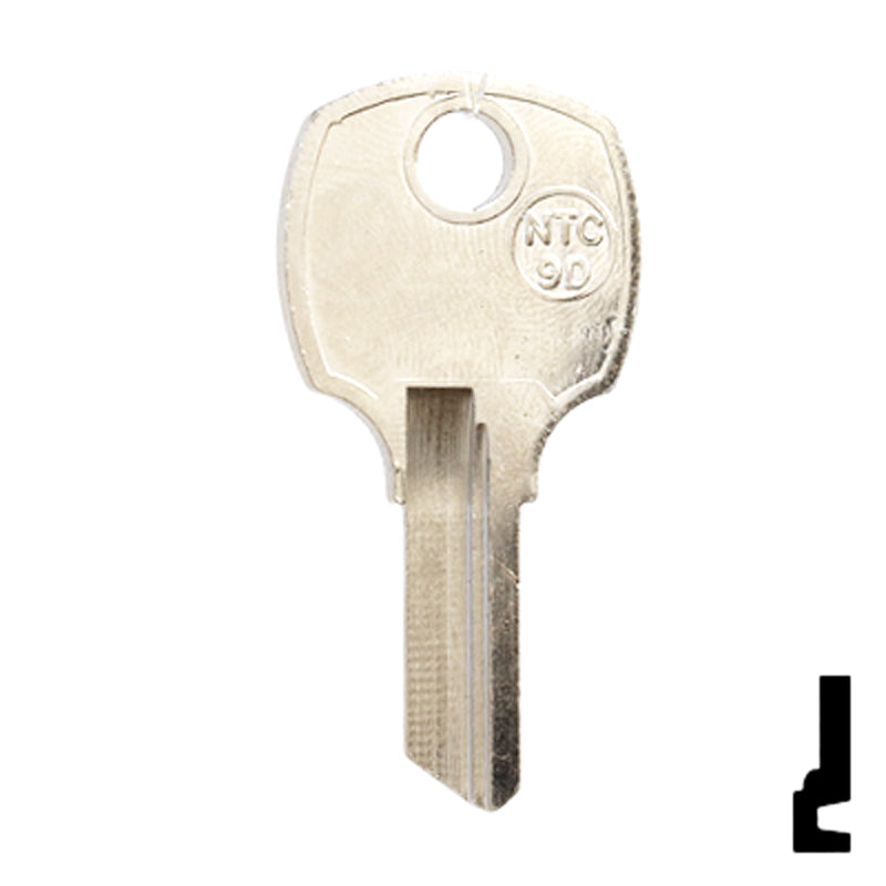 Uncut Key Blank | National Cabinet | NTC-9D All JMA USA