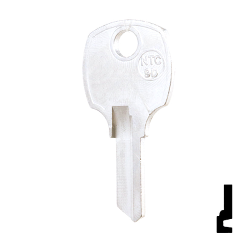 Uncut Key Blank | National Cabinet | NTC-9D All JMA USA