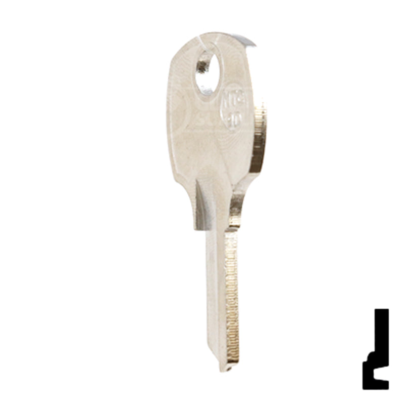 Uncut Key Blank | National Cabinet | NTC-9D All JMA USA