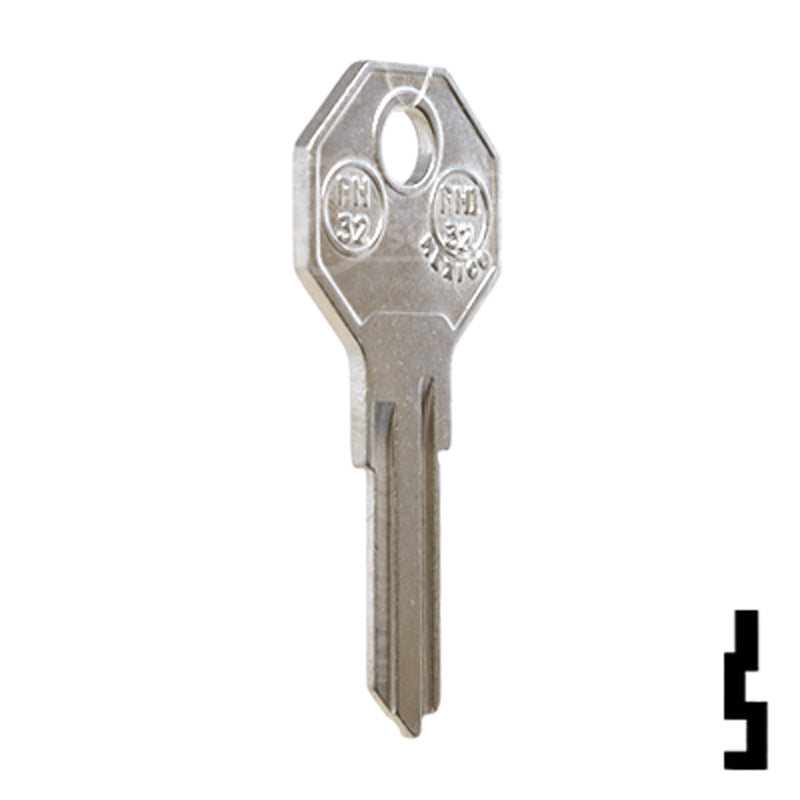Uncut Key Blank | Philips Cabinet Lock | PH32, PHI-32 All JMA USA