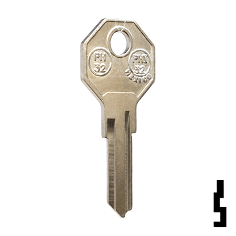Uncut Key Blank | Philips Cabinet Lock | PH32, PHI-32 All JMA USA