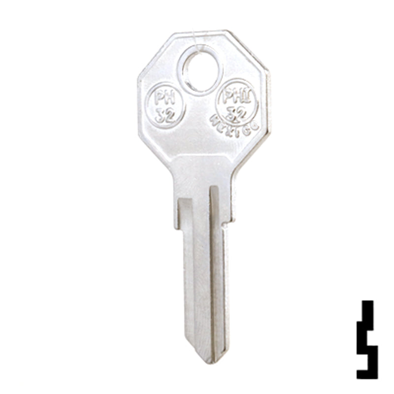 Uncut Key Blank | Philips Cabinet Lock | PH32, PHI-32 All JMA USA