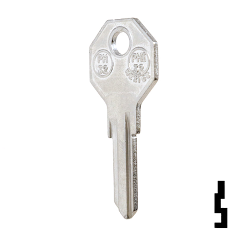 Uncut Key Blank | Philips Cabinet Lock | PH32, PHI-32 All JMA USA