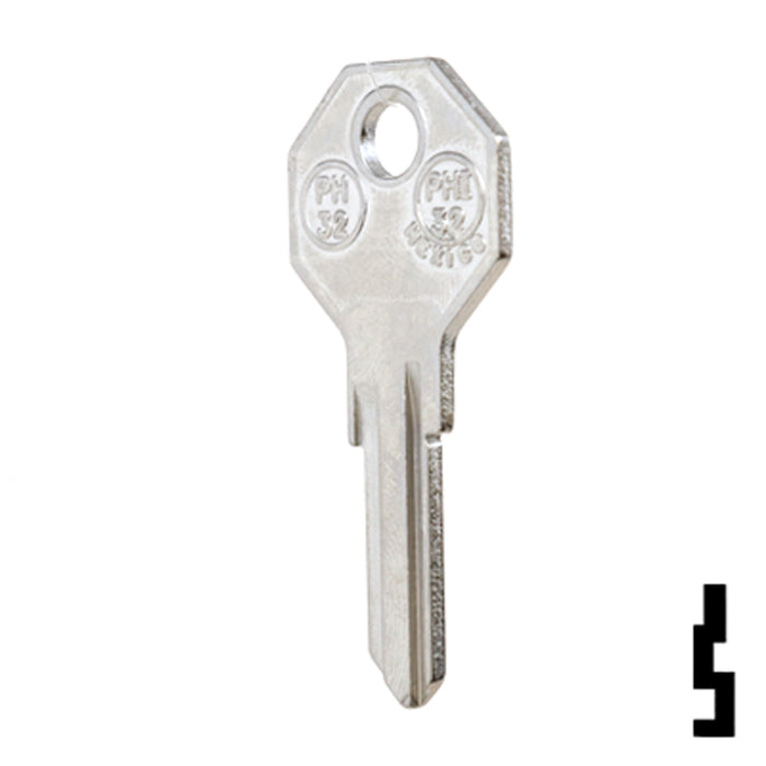 Uncut Key Blank | Philips Cabinet Lock | PH32, PHI-32 All JMA USA