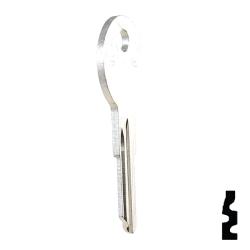 YALE (Y12-NP,O1122A) Key Blank - by JMA All JMA USA