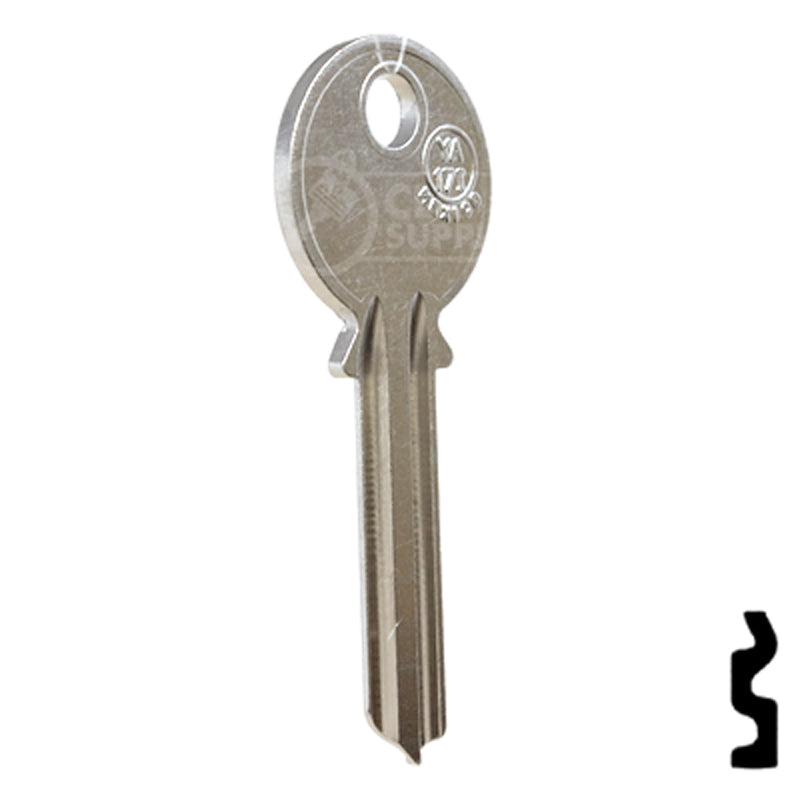 Yale (Y2R, YA-17I) Key Blank NP -by JMA All JMA USA