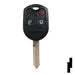 3-Button Remote Head Key w/ Ford Logo 4D-63 (80-Bit) | Ford | 5912560 Automotive Key Strattec