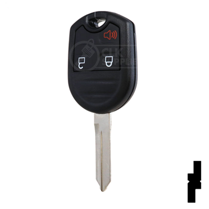 3-Button Remote Head Key w/ Ford Logo 4D-63 (80-Bit) | Ford | 5912560 Automotive Key Strattec