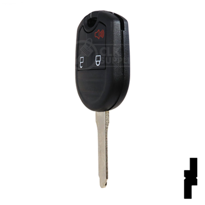 3-Button Remote Head Key w/ Ford Logo 4D-63 (80-Bit) | Ford | 5912560 Automotive Key Strattec