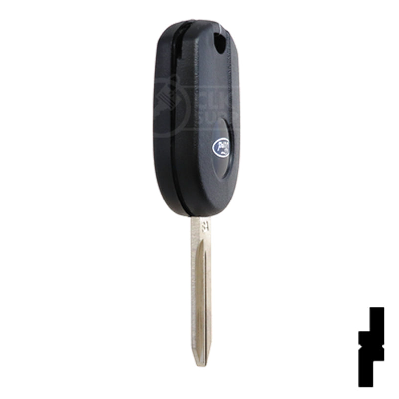 3-Button Remote Head Key w/ Ford Logo 4D-63 (80-Bit) | Ford | 5912560 Automotive Key Strattec