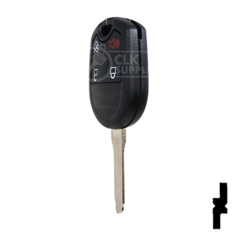 4-Button Remote Head Key w/ Ford Logo Tex 4D-63 (80-Bit) | Ford | 5912512 Automotive Key Strattec