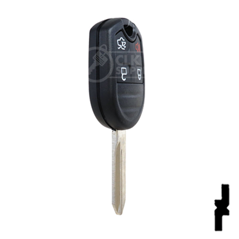 4-Button Remote Head Key w/ Ford Logo Tex 4D-63 (80-Bit) | Ford | 5912512 Automotive Key Strattec
