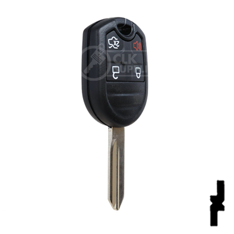 4-Button Remote Head Key w/ Ford Logo Tex 4D-63 (80-Bit) | Ford | 5912512 Automotive Key Strattec