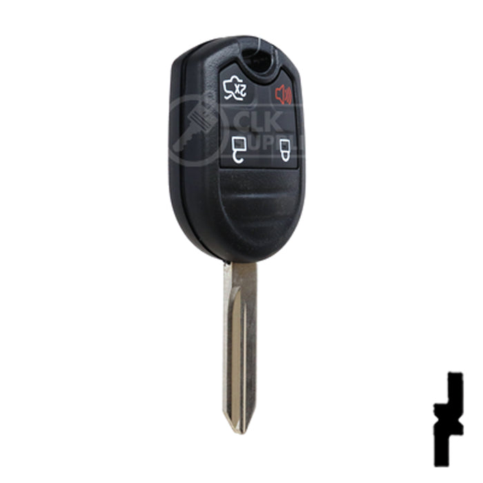 4-Button Remote Head Key w/ Ford Logo Tex 4D-63 (80-Bit) | Ford | 5912512 Automotive Key Strattec