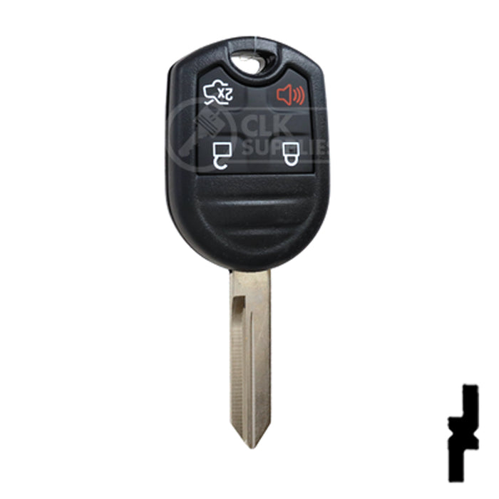4-Button Remote Head Key w/ Ford Logo Tex 4D-63 (80-Bit) | Ford | 5912512 Automotive Key Strattec