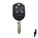 4-Button Remote Head Key w/ Ford Logo Tex 4D-63 (80-Bit) | Ford | 5912512 Automotive Key Strattec