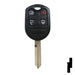4-Button Remote Head Key w/ Lincoln Logo | Lincoln | 5921295 Automotive Key Strattec