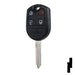 4-Button Remote Head Key w/ Lincoln Logo | Lincoln | 5921295 Automotive Key Strattec