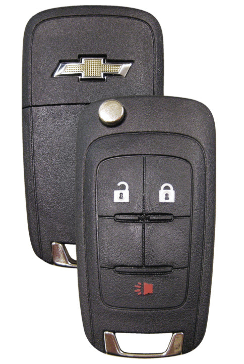 Chevrolet 3-Button Flip Remote Head Key w/Chevrolet Logo | Strattec | 5913598 Automotive Key Strattec