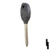 Chipless Transponder Key Blank | Chrysler | TP00CHR-19-PG Automotive Key JMA USA