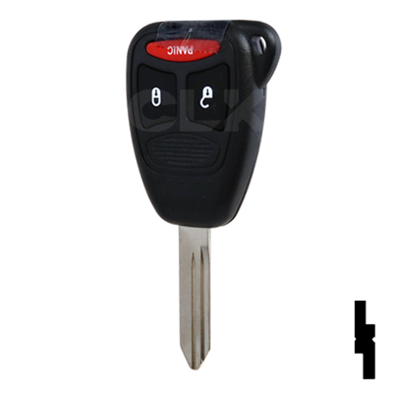 Chrysler 3 Button Remote Head Key (3B2) - By Ilco Automotive Key Ilco