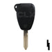 Chrysler 3 Button Remote Head Key (3B2) - By Ilco Automotive Key Ilco