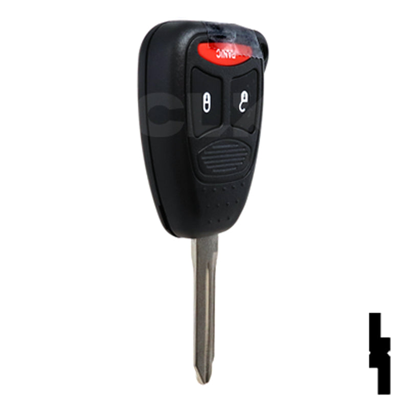 Chrysler 3 Button Remote Head Key (3B2) - By Ilco Automotive Key Ilco