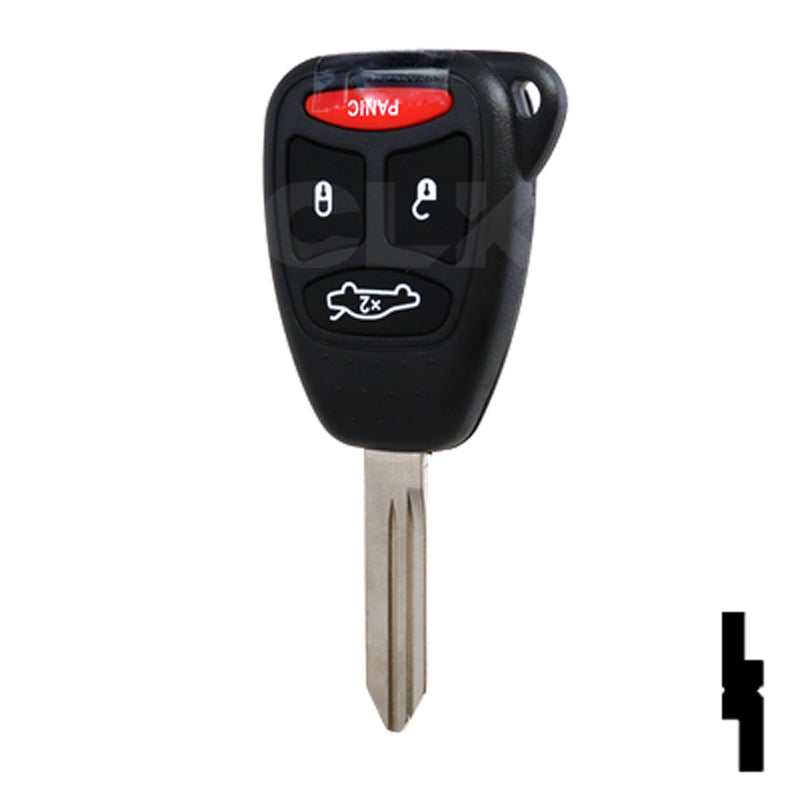 Chrysler 4 Button Remote Head Key (4B2) - By Ilco Automotive Key Ilco