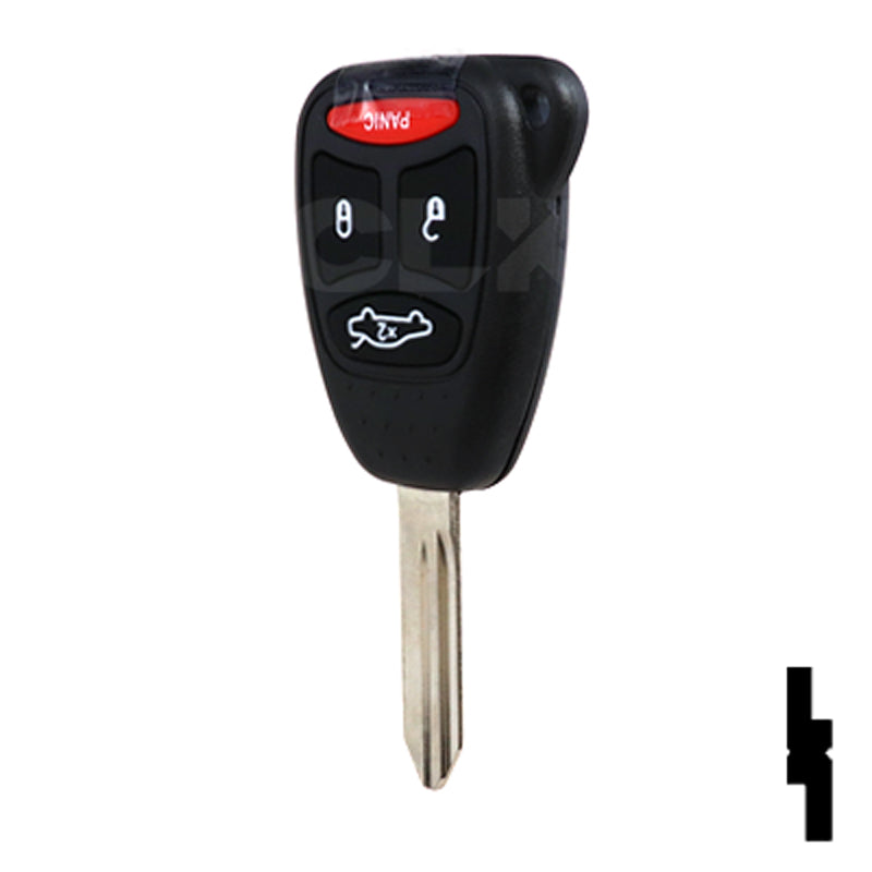 Chrysler 4 Button Remote Head Key (4B2) - By Ilco Automotive Key Ilco