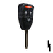 Chrysler 4 Button Remote Head Key (4B3) - By Ilco Automotive Key Ilco