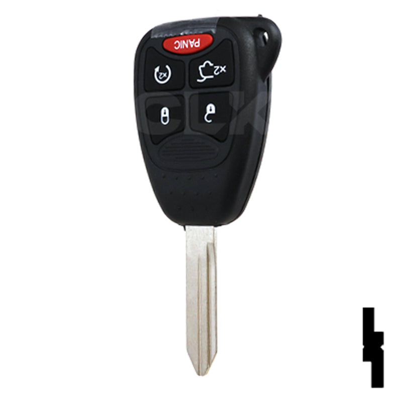 Chrysler 5 Button Remote Head Key 5B3–By Ilco Automotive Key Ilco