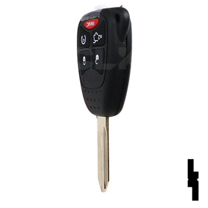 Chrysler 5 Button Remote Head Key 5B3–By Ilco Automotive Key Ilco