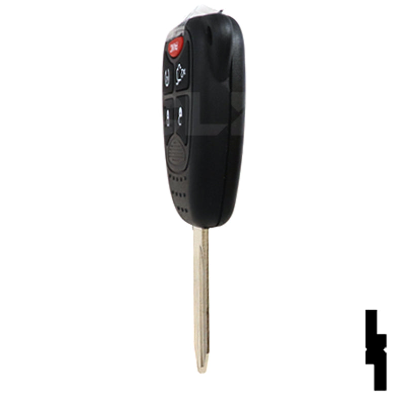 Chrysler 5 Button Remote Head Key 5B3–By Ilco Automotive Key Ilco