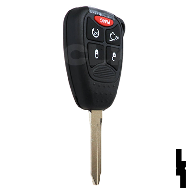 Chrysler 5 Button Remote Head Key 5B3–By Ilco Automotive Key Ilco