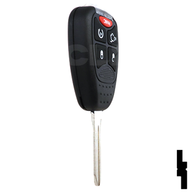 Chrysler 5 Button Remote Head Key W / Hatch (5B1) - By Ilco Automotive Key Ilco