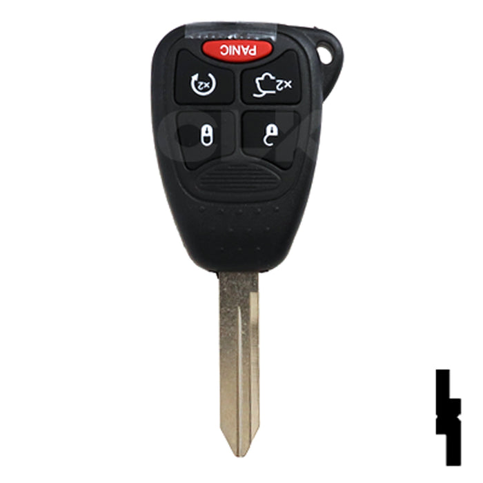 Chrysler 5 Button Remote Head Key W / Trunk (5B2) - By Ilco Automotive Key Ilco