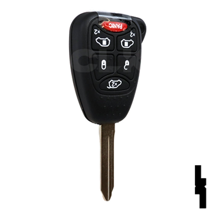 Chrysler 6 Button Remote Head Key (6B1) - By Ilco Automotive Key Ilco