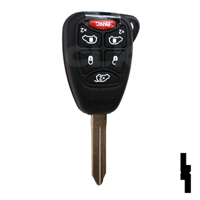 Chrysler 6 Button Remote Head Key (6B1) - By Ilco Automotive Key Ilco
